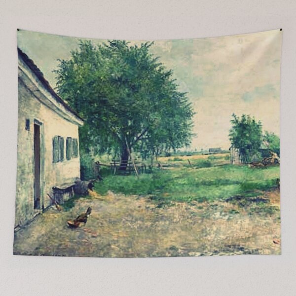 Item preview, Landscape with Farm - Adolf Glatte designed and sold by TheCulturedConures.