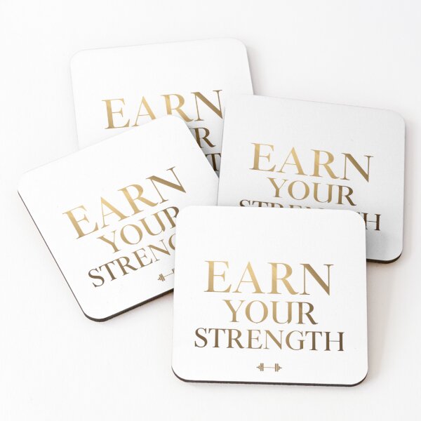 Item preview, Earn Your Strength Gym Motivation Shirt | Fitness Quote Tee designed and sold by guchieworldcollection.