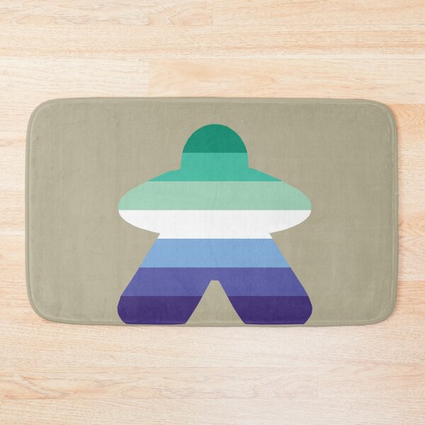 Item preview, Gay Men Pride Flag Stripes Board Game Meeple  designed and sold by TackyTime.