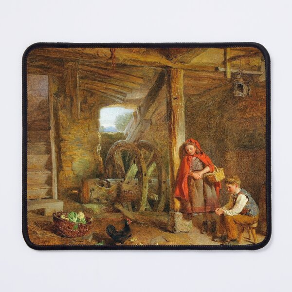 Item preview, Children with Chicken and Chicks - Alfred Provis designed and sold by TheCulturedConures.