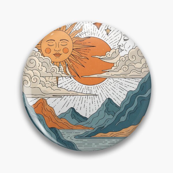 Item preview, Celestial Sun and Moon Landscape designed and sold by iwzzuel.