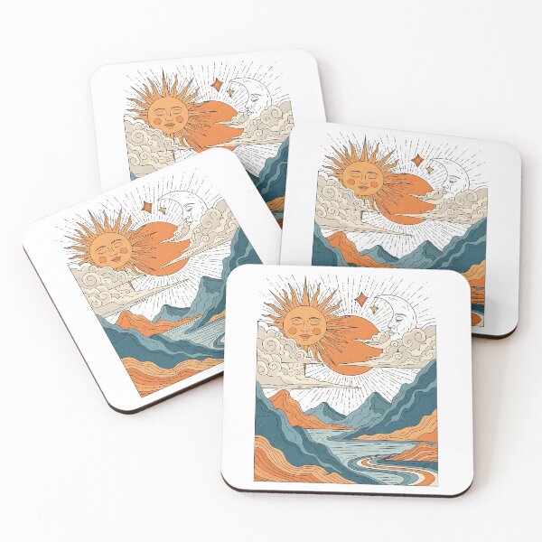 Item preview, Celestial Sun and Moon Landscape designed and sold by iwzzuel.