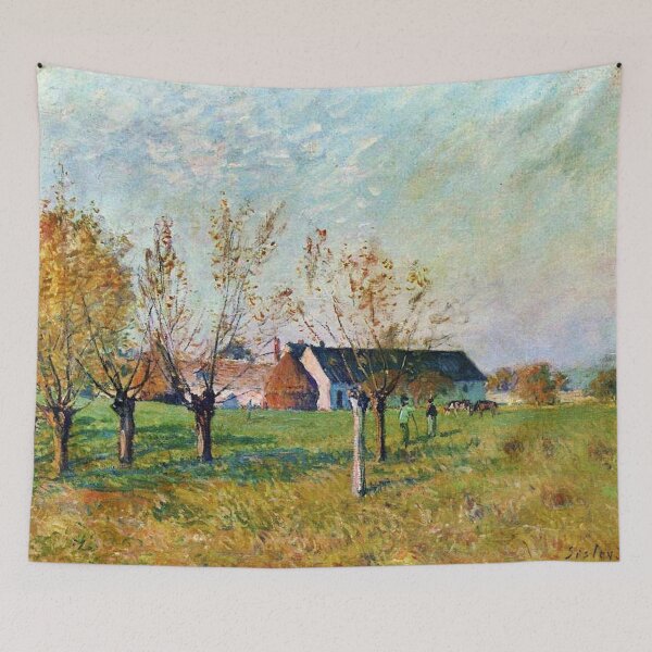 Item preview, The Farm, 1874 - Alfred Sisley designed and sold by TheCulturedConures.