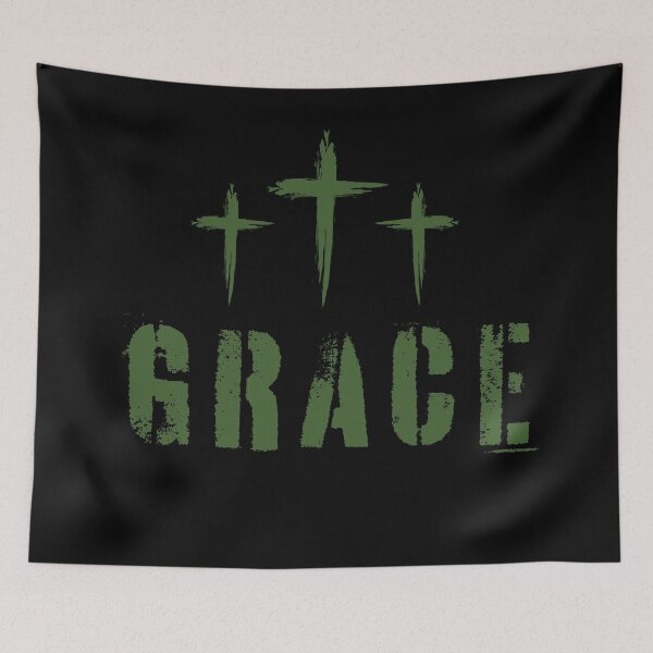 Item preview, Grace – Christian Faith - Green Design designed and sold by MoriaStore.