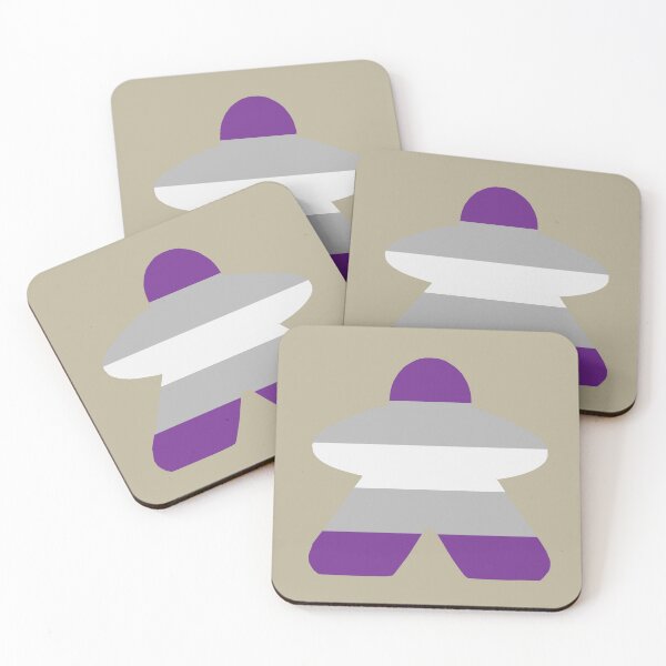 Item preview, Graygender Pride Flag Stripes Board Game Meeple  designed and sold by TackyTime.