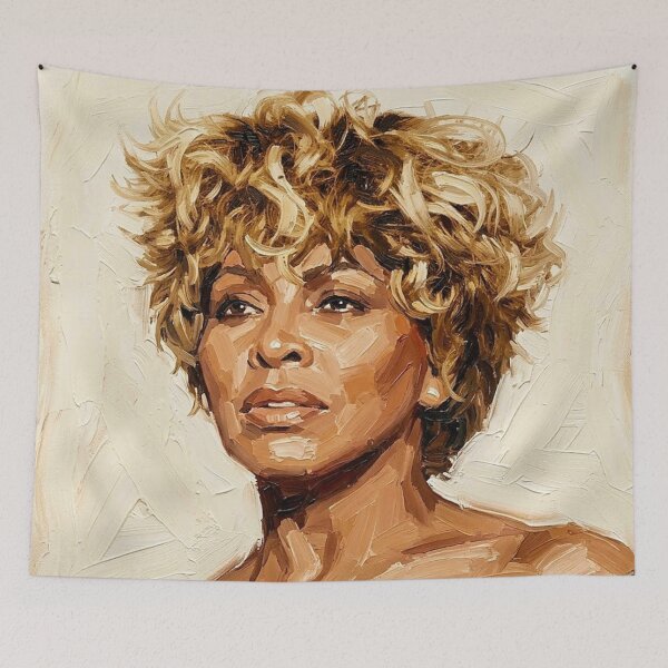 Item preview, The Queen of Rock ‘n’ Roll – Expressive Oil Portrait designed and sold by Art's Diner.