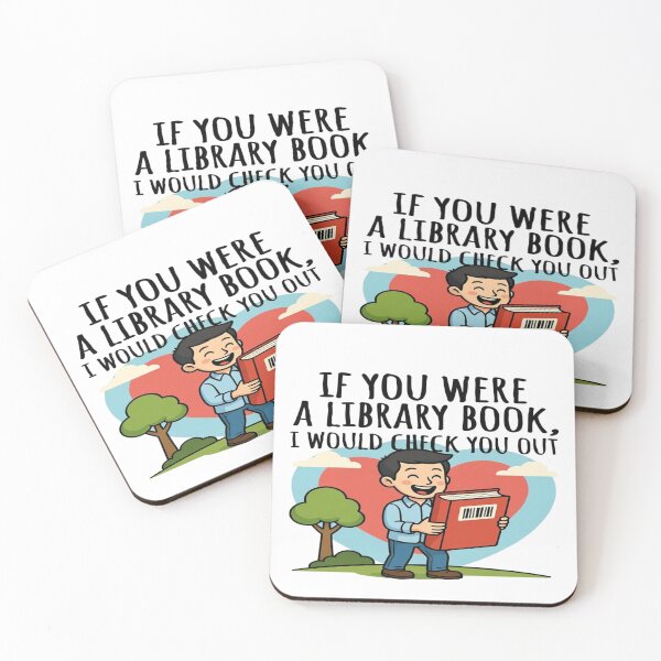 Item preview, If You Were a Library Book I’d Check You Out – Funny Book Lover Pickup Line T-Shirt | Cute Reader Humor Design designed and sold by Sushikidsntod.