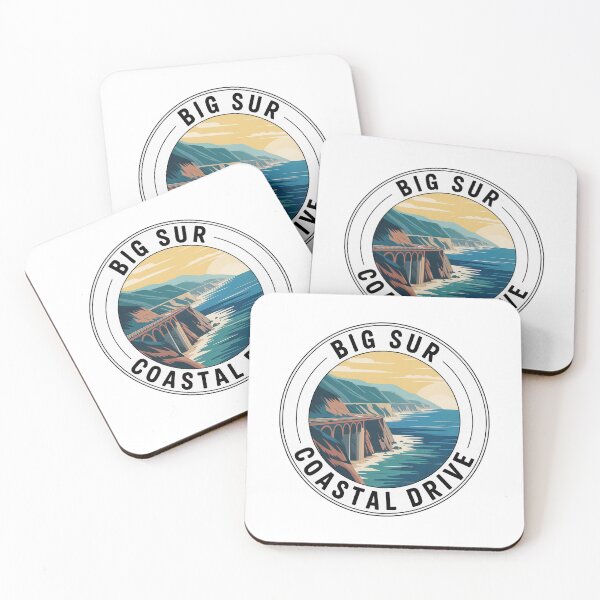 Item preview, Big Sur Coastal Drive - Vintage California Travel Badge Design designed and sold by pod24.