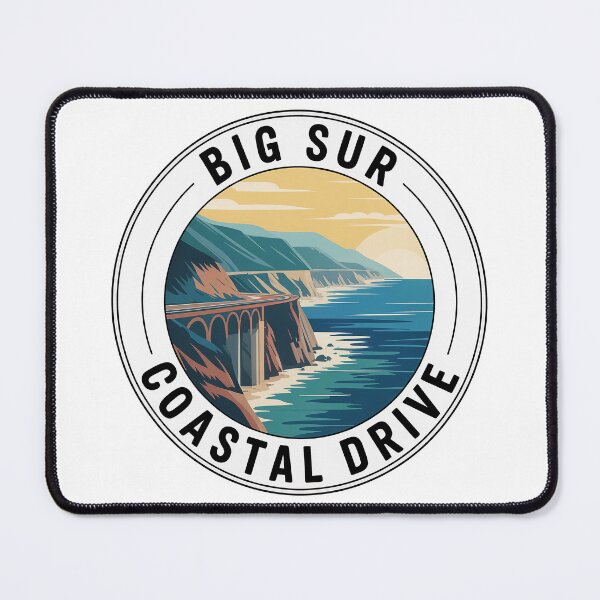 Item preview, Big Sur Coastal Drive - Vintage California Travel Badge Design designed and sold by pod24.