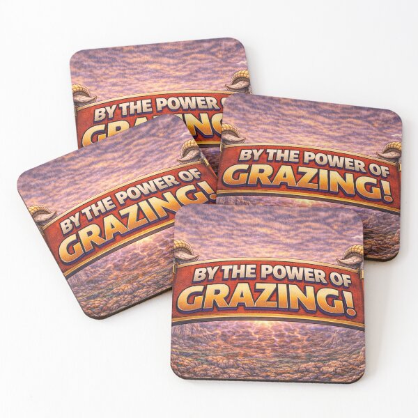 Item preview, By the Power of Grazing, Sheep-Man Battle Cry Banner | Sheepism Parody designed and sold by Thpoar.