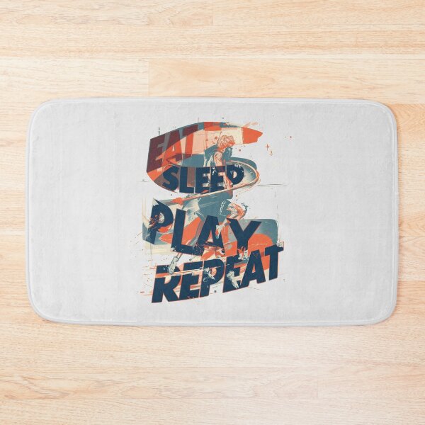Item preview, Eat Sleep Play Repeat – Bold Gamer Lifestyle Typography Design designed and sold by ConfuseLab Alt.
