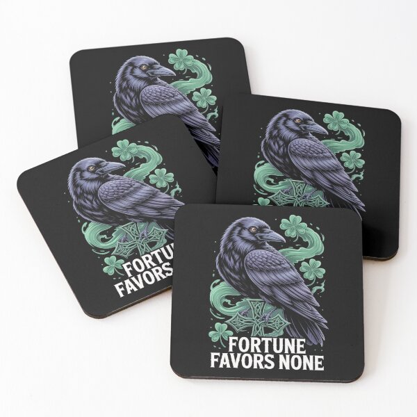 Item preview, Fortune Favors None – Celtic Cross Raven Shamrock St. Patrick's Day designed and sold by DarylWelsh2024.