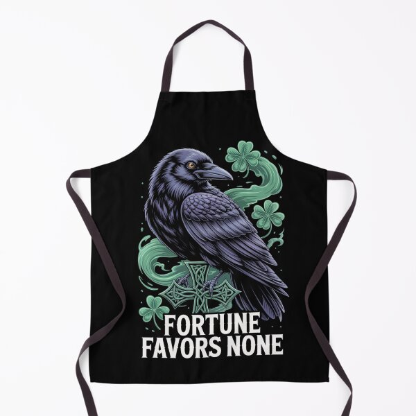 Item preview, Fortune Favors None – Celtic Cross Raven Shamrock St. Patrick's Day designed and sold by DarylWelsh2024.