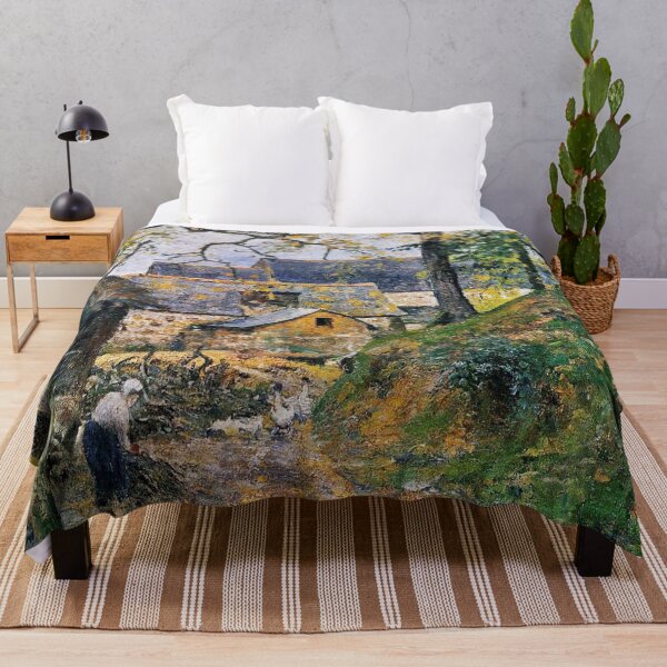 Item preview, Farm at Montfoucault I, 1874 - Camille Pissarro designed and sold by TheCulturedConures.