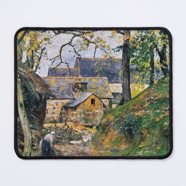 Item preview, Farm at Montfoucault I, 1874 - Camille Pissarro designed and sold by TheCulturedConures.