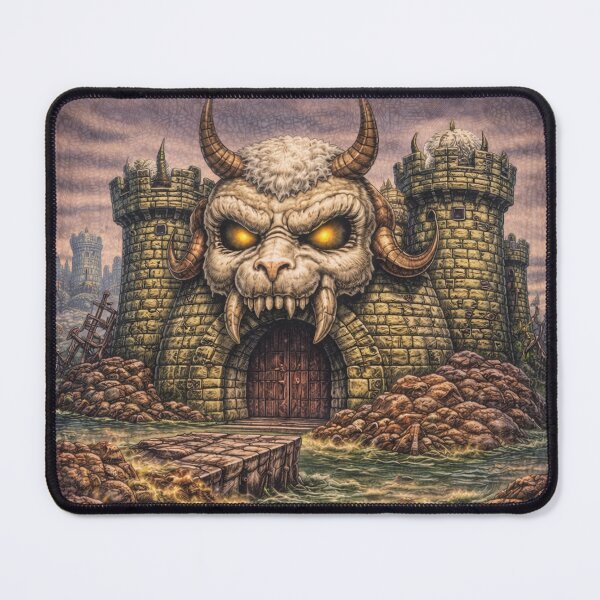 Item preview, Castle Woolskull, Fortress of Fleece | Sheep-Man Sheepism Parody designed and sold by Thpoar.