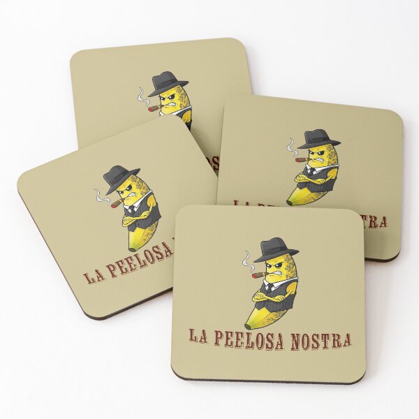 Item preview, La Peelosa Nostra | Funny Mafia Banana Sticker designed and sold by UnpeelMeArt.