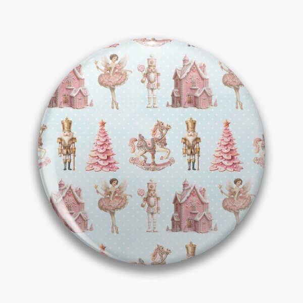 Item preview, Pink Nutcracker Christmas Pattern designed and sold by LouieVanille.