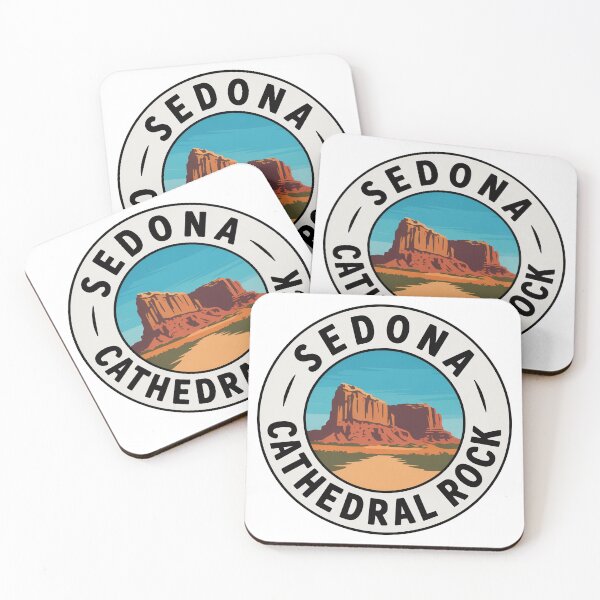 Item preview, Sedona Cathedral Rock - Vintage Arizona Travel Badge Design designed and sold by pod24.