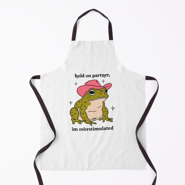 Item preview, Hold On Partner Im Overstimulated Funny Frog designed and sold by krystalRomanart.