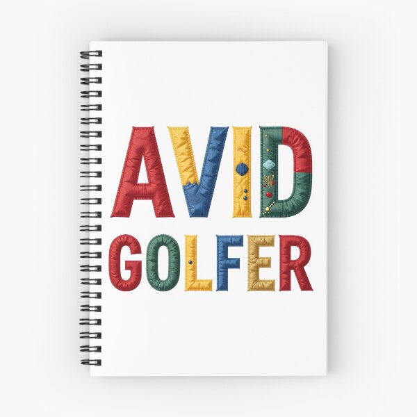 Item preview, AVID GOLFER - IN COLORFUL FAUX LETTERING designed and sold by AlexOBrienArt.