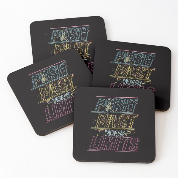Item preview, Push Past Your Limits Gym Shirt | Fitness Motivation Quote designed and sold by guchieworldcollection.