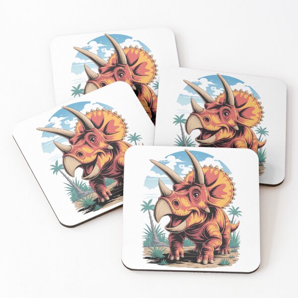 Item preview, Happy protoceratops designed and sold by Diesel Drinking Dinosaurs.