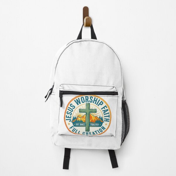 Item preview, Vibrant Jesus Worship Faith Cross - Modern Christian Nature & Mountains designed and sold by Wear Sculpt.