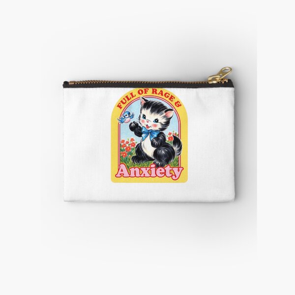 Item preview, Full Of Rage & Anxiety Vintage Cat designed and sold by krystalRomanart.