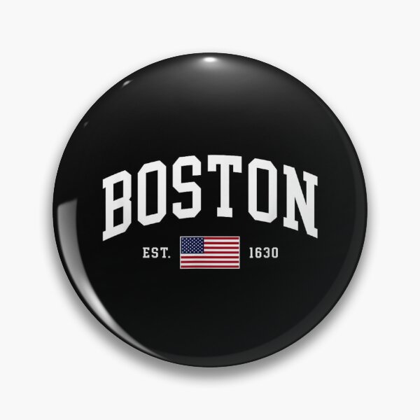 Item preview, Vintage Boston Massachusetts Est 1630 Varsity Athletic American Flag Style designed and sold by River Silva.