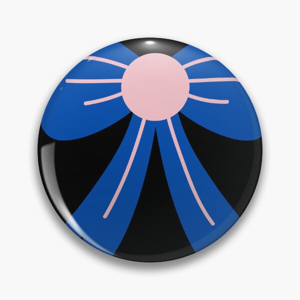 Item preview, Cobalt Blue & Pink Coquette Ribbon Bow Illustration designed and sold by PACS0011.