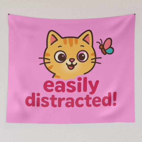 Item preview, Easily Distracted! designed and sold by Shs-Kenya.