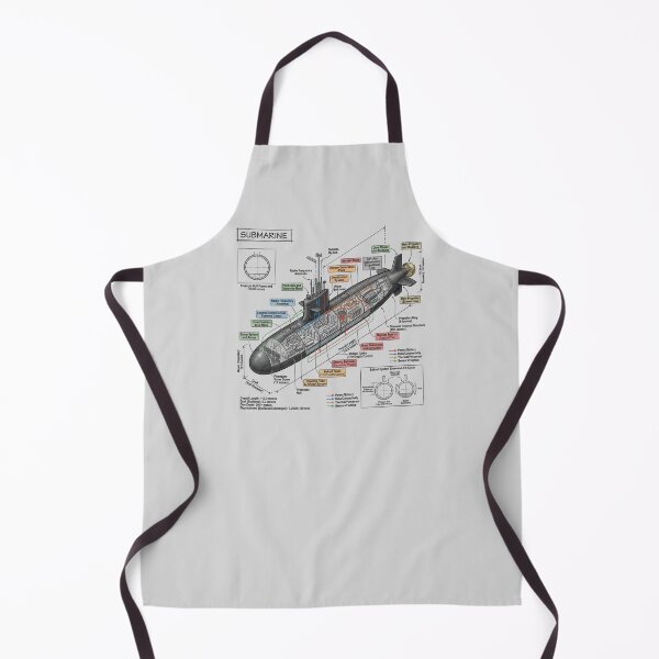 Item preview, Submarine - Cross-section Isometric Drawing designed and sold by Rhu Creations.