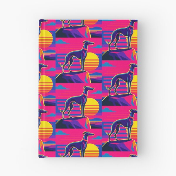 Item preview, Synthwave Greyhound – Sunset Power Design designed and sold by Dogandesighn.