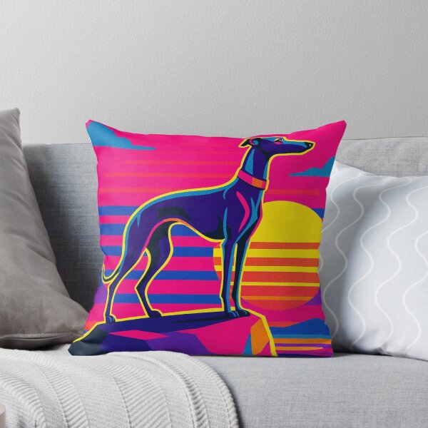 Item preview, Synthwave Greyhound – Sunset Power Design designed and sold by Dogandesighn.