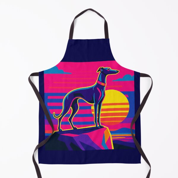 Item preview, Synthwave Greyhound – Sunset Power Design designed and sold by Dogandesighn.