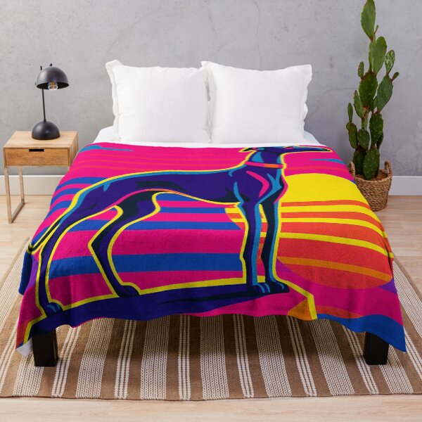 Item preview, Synthwave Greyhound – Sunset Power Design designed and sold by Dogandesighn.