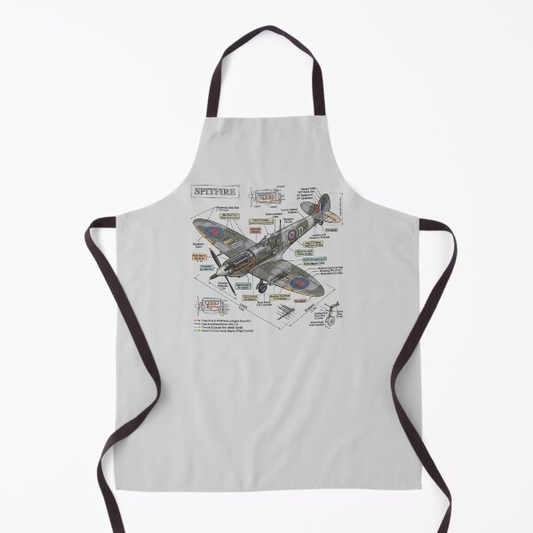 Item preview, Spitfire WWII Aircraft - Cross-section Isometric Drawing designed and sold by Rhu Creations.