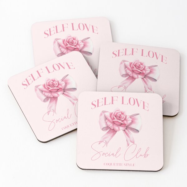 Item preview, Self Love Social Club Coquette Aesthetic Design designed and sold by PrintandJoy.