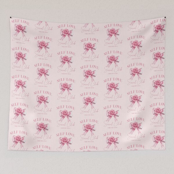 Item preview, Self Love Social Club Coquette Aesthetic Design designed and sold by PrintandJoy.