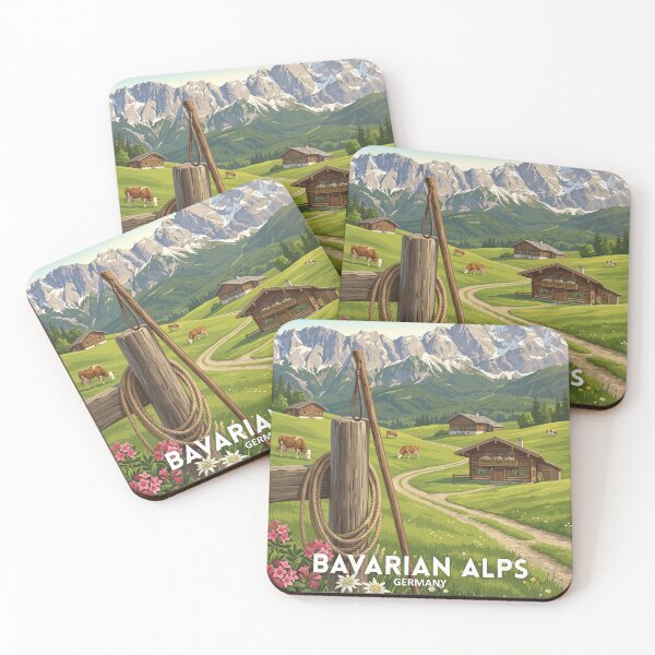 Item preview, Bavarian Alps Germany - Travel art designed and sold by Marciolini.