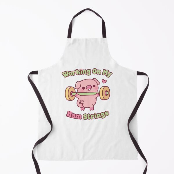 Item preview, Funny Pig Lifting Weights Working On My Ham Strings designed and sold by rustydoodle.