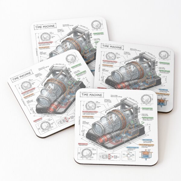 Item preview, Time Machine - Cross-section Isometric Drawing designed and sold by Rhu Creations.