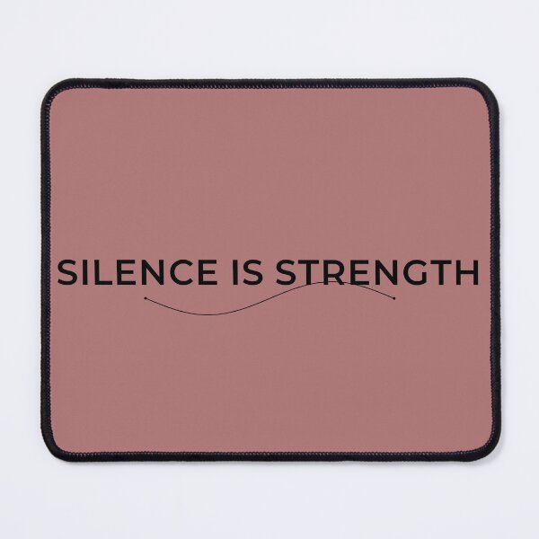 Item preview, Silence Is Strength – Minimalist Inspirational Quote Typography - Black Text designed and sold by innerfaith.
