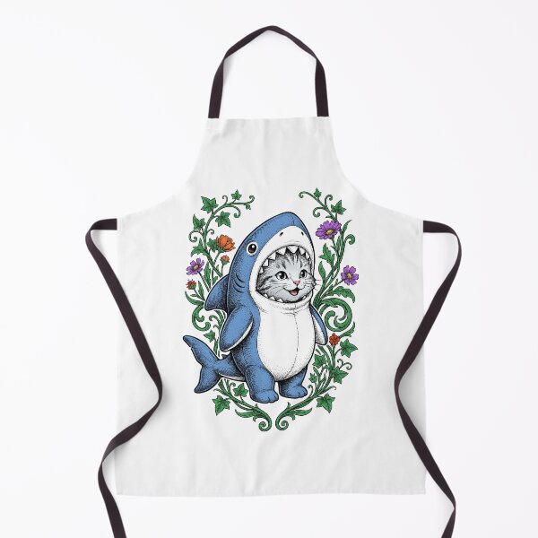 Item preview, A kitten in a shark's kigurumi designed and sold by krabbaraban.