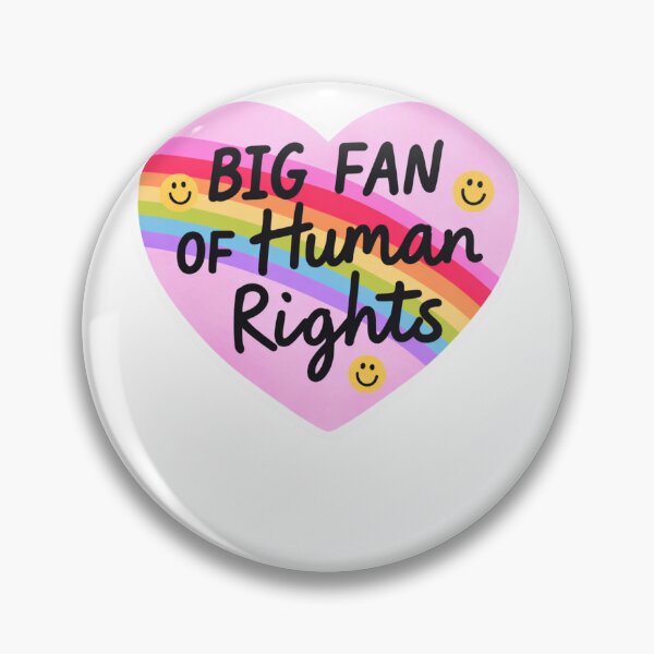 Item preview, Big Fan Of Human Rights Rainbow Heart designed and sold by krystalRomanart.