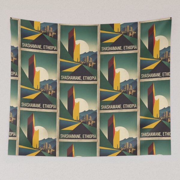 Item preview, Shashamane Ethiopia Africa Retro Vintage Travel Souvenir designed and sold by TravelersGems.