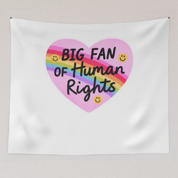 Item preview, Big Fan Of Human Rights Rainbow Heart designed and sold by krystalRomanart.