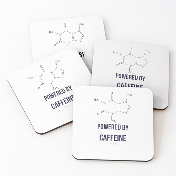 Item preview, Powered by Caffeine Chemistry Molecule Shirt designed and sold by ChemDesignsGo.