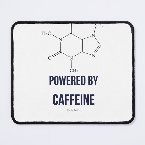 Item preview, Powered by Caffeine Chemistry Molecule Shirt designed and sold by ChemDesignsGo.
